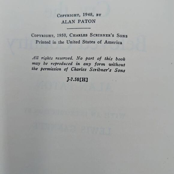 Cry The Beloved Country By Alan Paton Modern Standard Vintage Novel 1950 - Picture 3 of 16